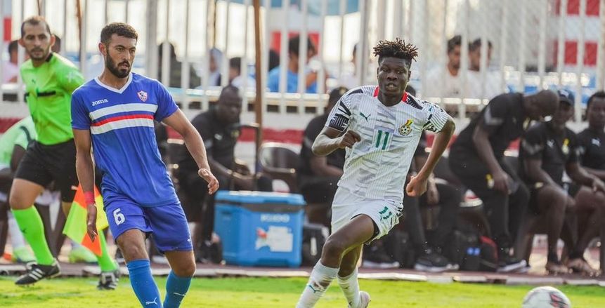 منتخب غانا الأولمبي يهزم فريق الأمل برباعية.. ونقل لاعب الزمالك للمستشفى