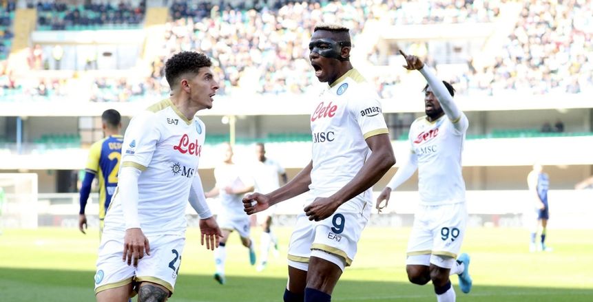 ثنائية أوسيمين تقود نابولي للفوز على هيلاس فيرونا بالدوري الإيطالي «فيديو»