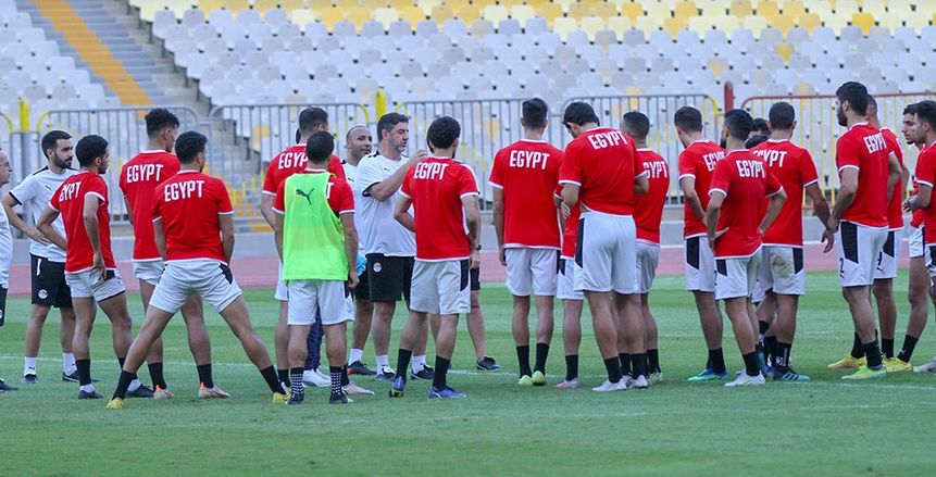 منتخب مصر يختتم استعداداته لمواجهة ليبيريا وديا