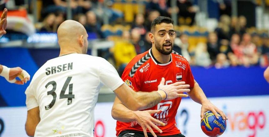 أحمد هشام السيد «دودو» رجل مباراة مصر والمجر في بطولة العالم لكرة اليد