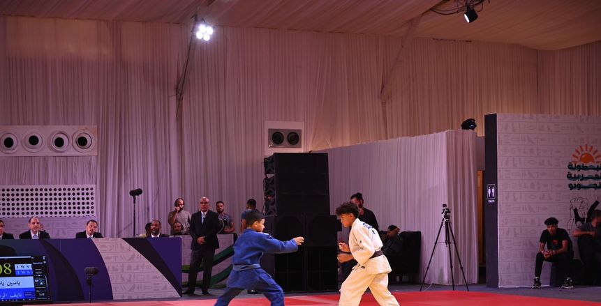 بث مباشر للبطولة العربية للجودو بمهرجان العلمين الجديدة