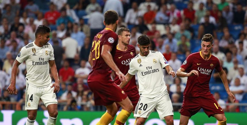 تعادل سلبي بين روما وريال مدريد بالشوط الأول