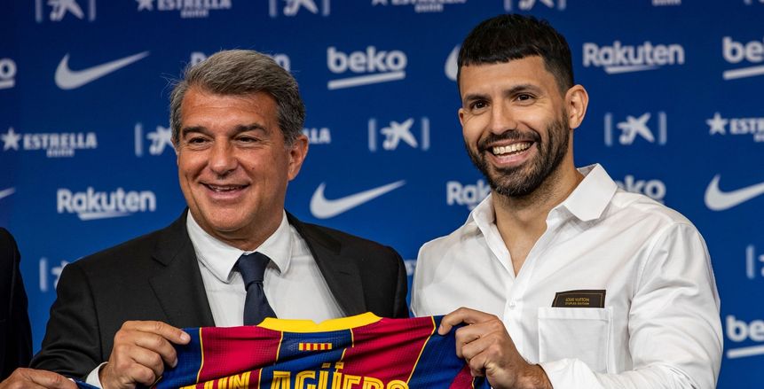 أجويرو: اللعب مع ميسي في برشلونة حلم.. وجوارديولا ساعدني على التطور