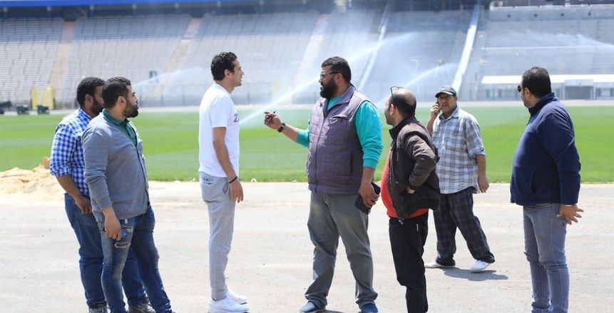 وفد لجنة CAN 2019 يتفقد ملاعب نادي الاتحاد السكندري