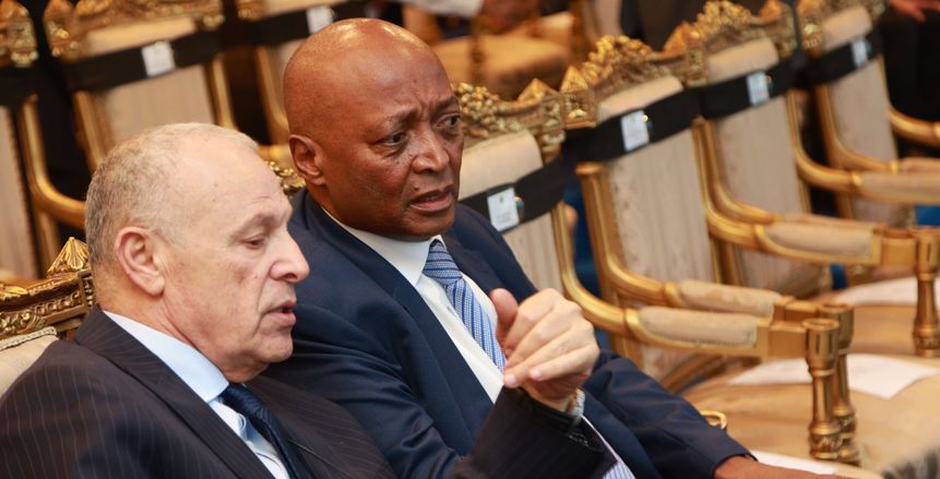 هاني أبو ريدة يستقبل موتسيبي وأعضاء «كاف» على هامش ختام أمم أفريقيا تحت 20 سنة