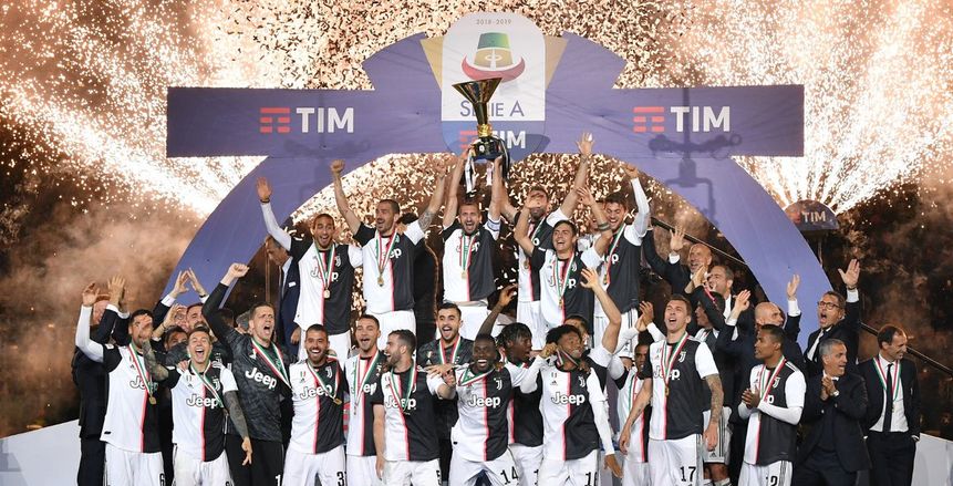 يوفنتوس بطلاً للدوري الإيطالي للمرة التاسعة على التوالي