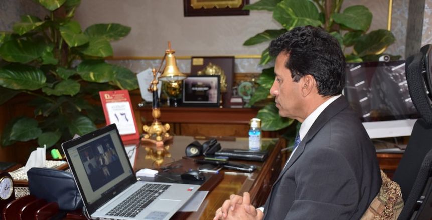 وزير الرياضة يبحث التعاون المشترك مع الأكاديمية البحرية للعلوم والتكنولوجيا