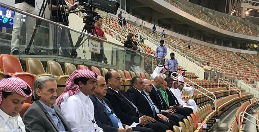 بالصور| «مصيلحي وروراوة» يتابعان مباراة الاتحاد السكندري والفتح المغربي