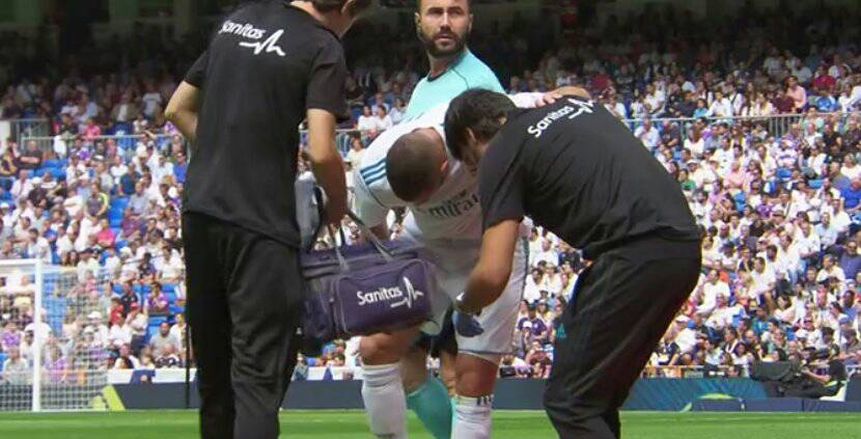 الدوري الإسباني| «بنزيما» يتعرض لإصابة قوية وبيل بدلا له