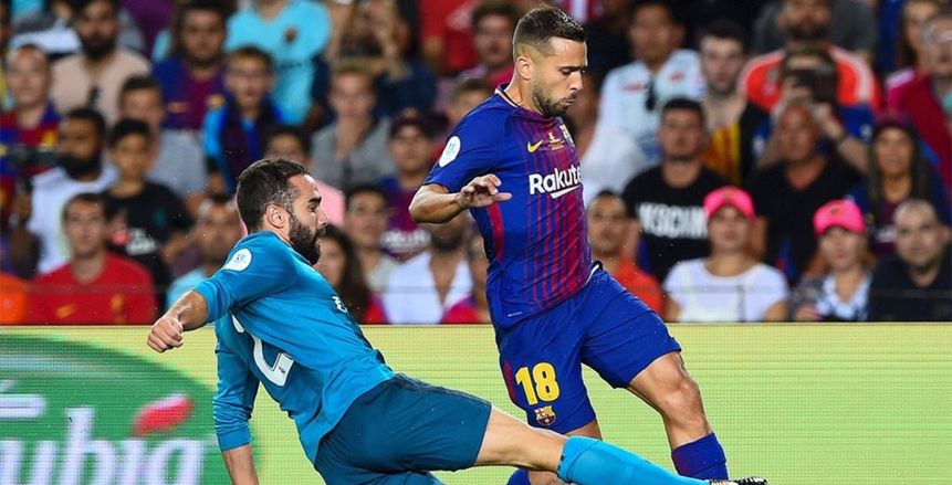 «ألبا» يخوض المباراة الـ200 مع برشلونة في كلاسيكو البرنابيو