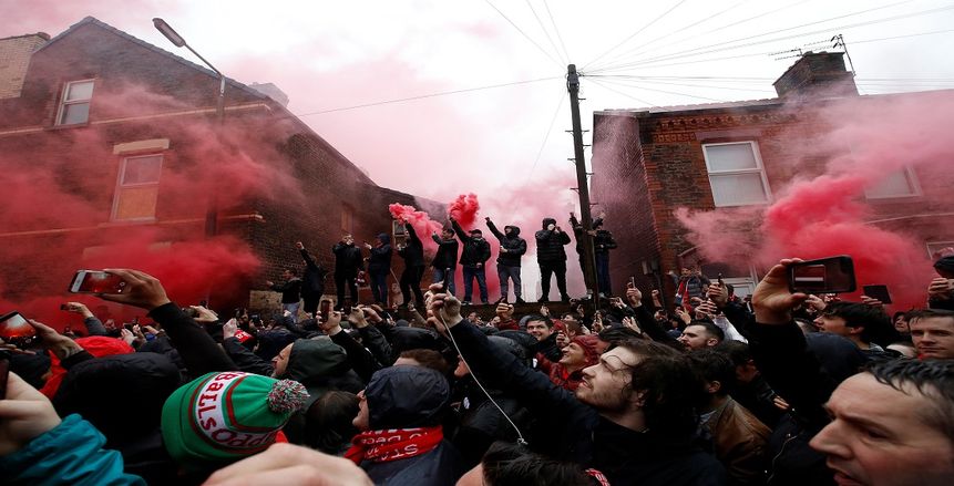 جماهير لاتسيو تدعم «ليفربول» أمام روما