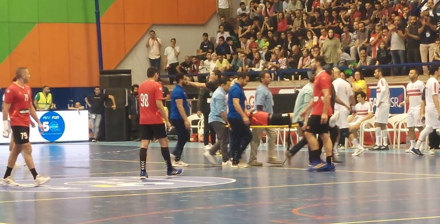 الأهلي يعلن نقل علي زين نجم فريق اليد للمستشفى بعد الفوز على الزمالك «خاص»
