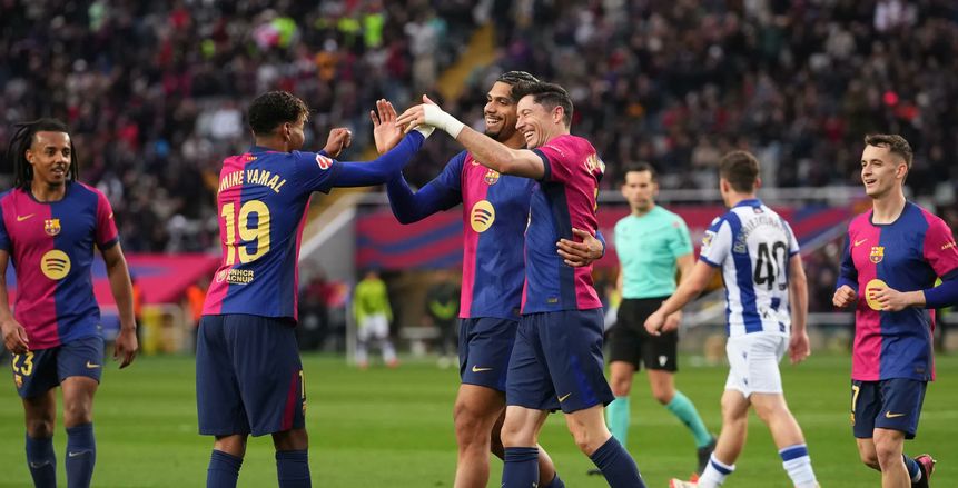 موعد مباراة برشلونة وريال سوسيداد في الدوري الإسباني.. القناة الناقلة والتشكيل المتوقع