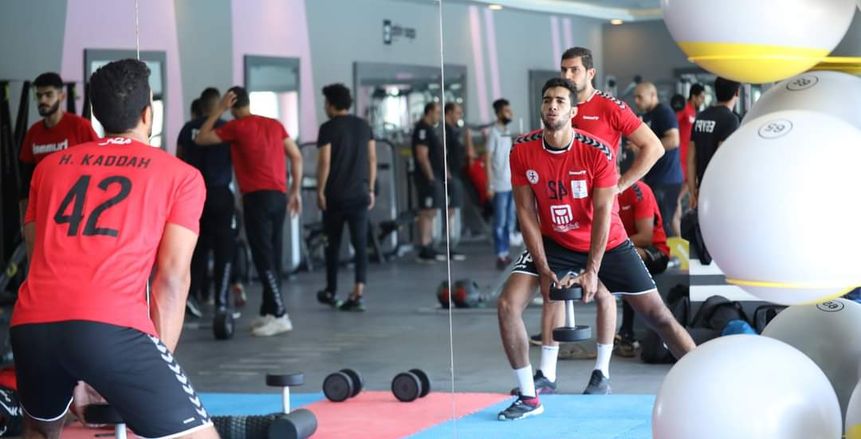 تدريبات بدنية لمنتخب اليد في معسكر الغردقة استعداداً للمونديال (صور)