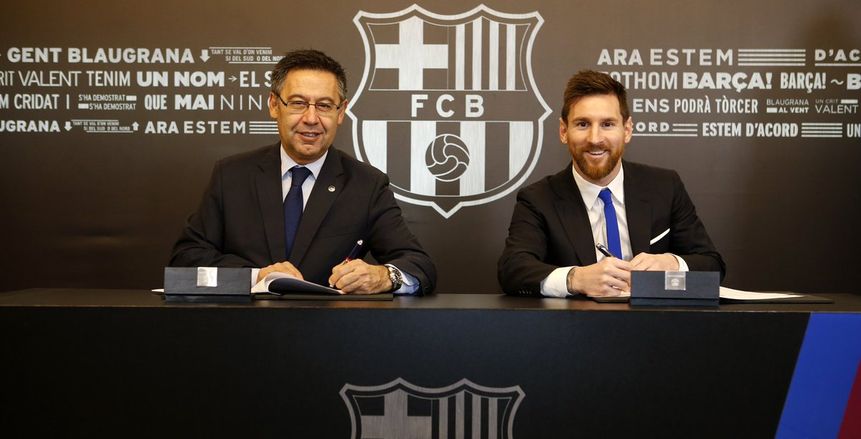 رئيس برشلونة : «ميسي» سيبقى في برشلونة حتى اعتزاله