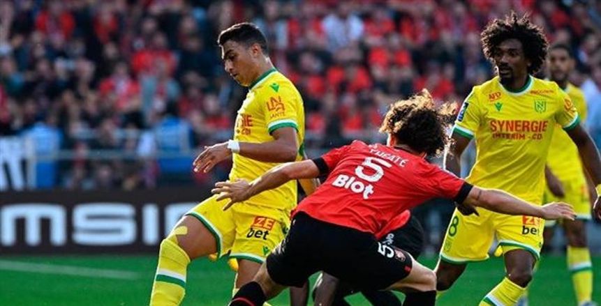 مصطفى محمد على دكة بدلاء نانت أمام مارسيليا في الدوري الفرنسي