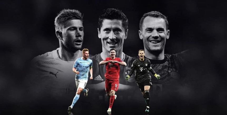 دي بروين ينافس ثنائي البايرن على لقب أفضل لاعب في أوروبا