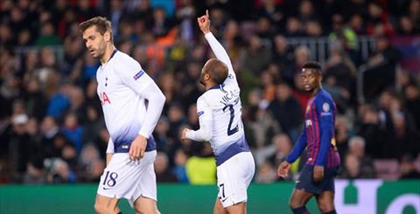 بالفيديو| توتنهام يتعادل أمام برشلونة.. والمواجهات المباشرة تؤهله على حساب إنتر