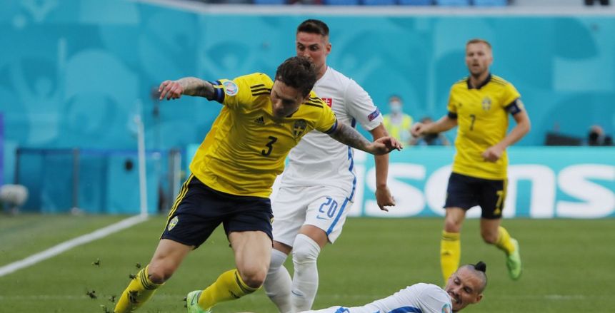 تعادل بين السويد وسلوفاكيا في الشوط الأول بـ«يورو 2020»