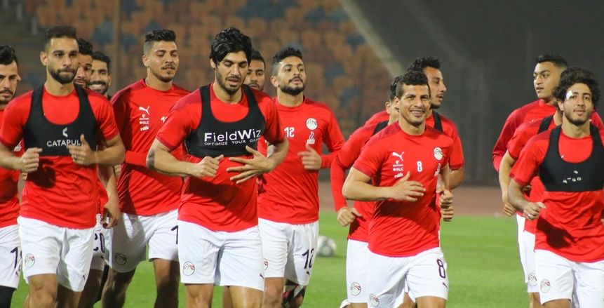 منتخب مصر يواصل تدريباته بعد العودة من كينيا