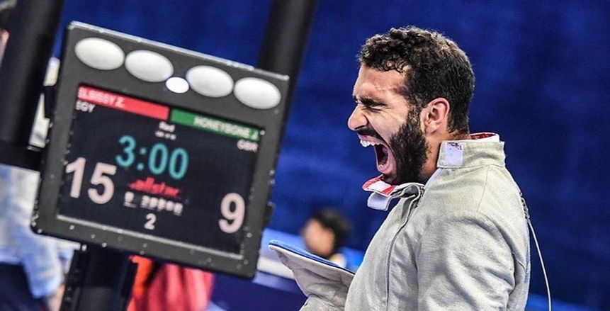 زياد السيسي يتأهل لثمن نهائي سلاح السيف ببطولة العالم للمبارزة