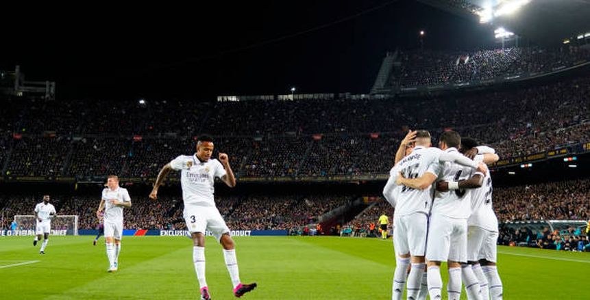 التعادل يحسم الشوط الأول بين ريال مدريد وبرشلونة في كلاسيكو الأرض