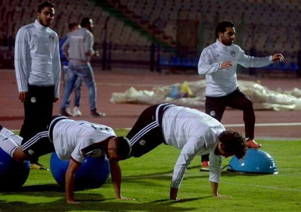 بالصور| تدربيات المنتخب الوطني في اليوم الثالث استعدادًا للأمم الإفريقية