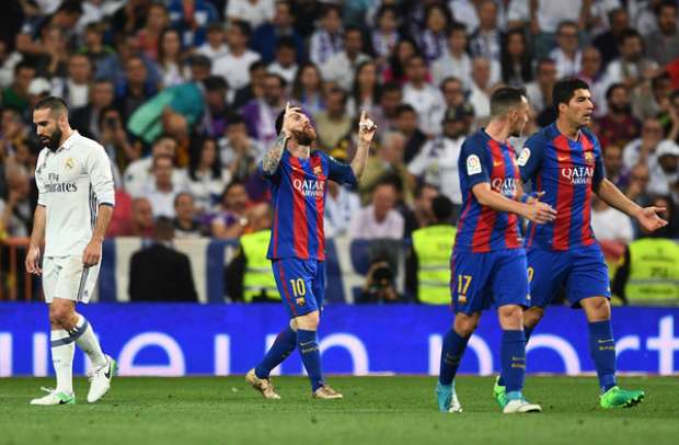 كلاسيكو الأرض| صور ميسي وفرحة برشلونة وحسرة ريال مدريد