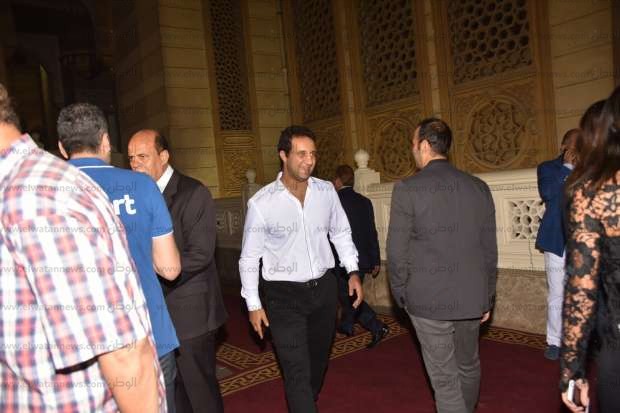 بالصور| تواجد نجوم الرياضة في عزاء زوجة مصطفى عبده