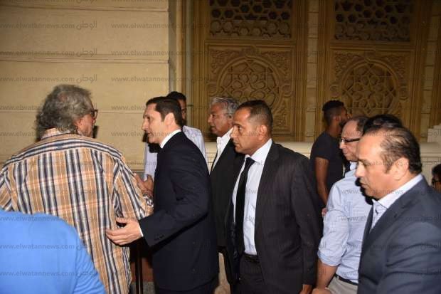 بالصور| تواجد نجوم الرياضة في عزاء زوجة مصطفى عبده